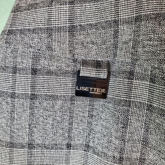 Lisette L Montreal Womens Gray Pull On Plaid Pants Size 10 - Picture 5 of 6